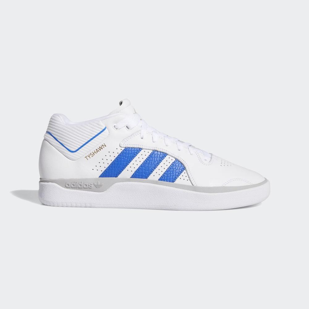 Adidas Men's Tyshawn Skate Shoes White/Blue/Gold Metal Ireland EG9058